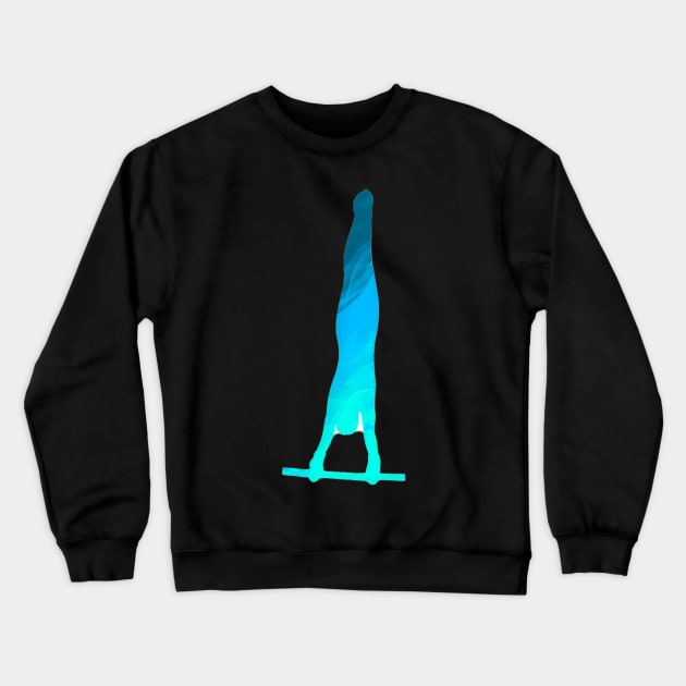 A gymnast on bars Crewneck Sweatshirt by artsyreader